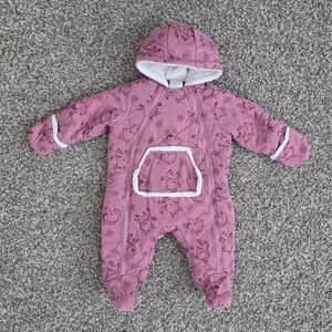 6-9months First Impressions Baby Girls Bunting Snowsuit Pram Snow Suit Fox